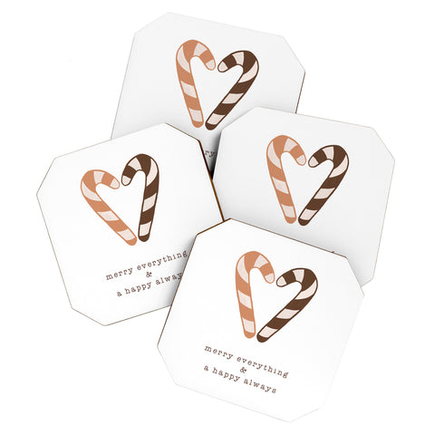 Orara Studio Merry Everything Typography Coaster Set