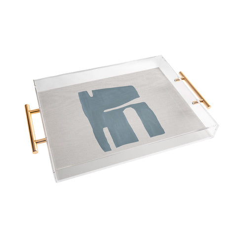 Orara Studio Mid Century Blue II Acrylic Tray