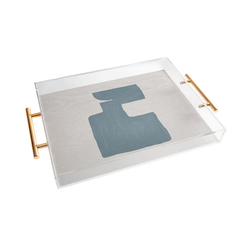 Orara Studio Mid Century Blue III Acrylic Tray