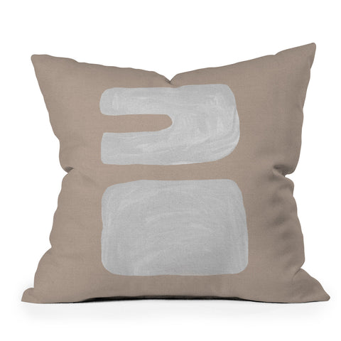 Orara Studio Mid Century Brown III Outdoor Throw Pillow