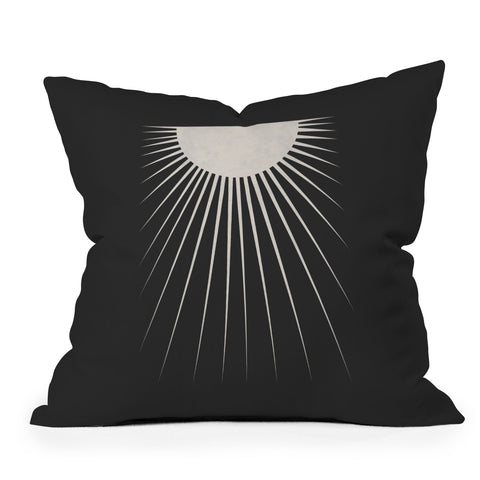 Orara Studio Minimal Moon Outdoor Throw Pillow