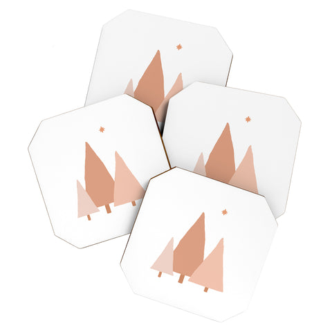 Orara Studio Minimal Trees Coaster Set