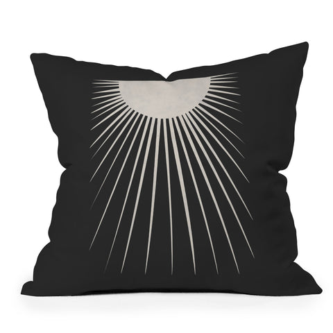 Orara Studio Minimalist Moon Outdoor Throw Pillow