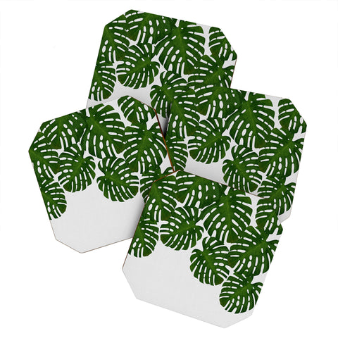 Orara Studio Monstera Leaf IV Coaster Set