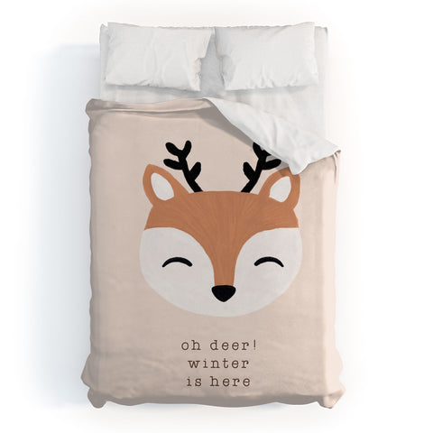 Orara Studio Oh Deer Winter Is Here I Duvet Cover