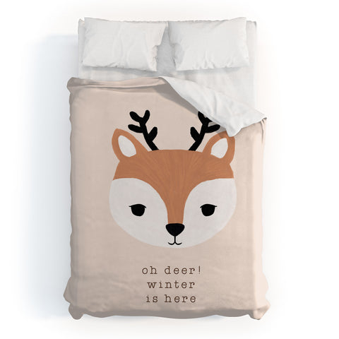 Orara Studio Oh Deer Winter Is Here II Duvet Cover
