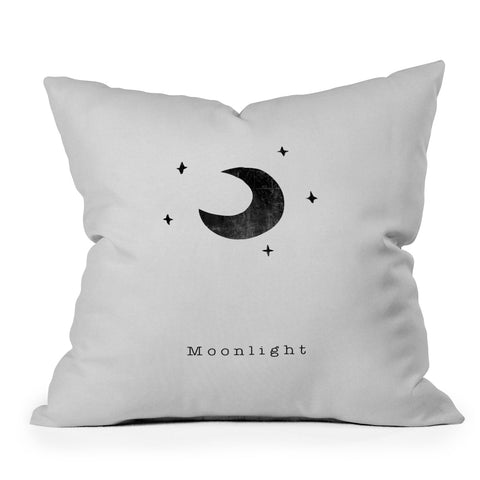 Orara Studio Quote Set Moonlight Outdoor Throw Pillow