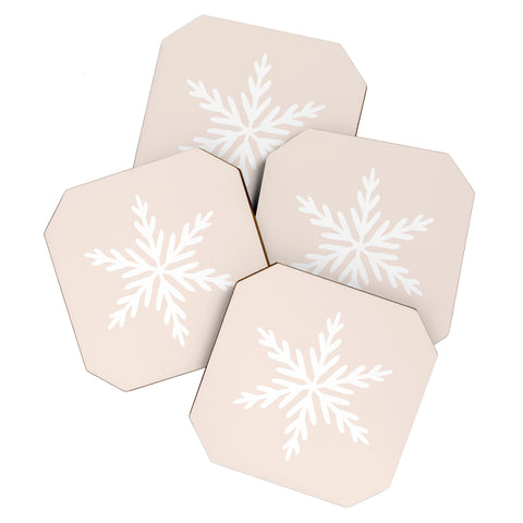 Orara Studio Snowflake Painting Coaster Set