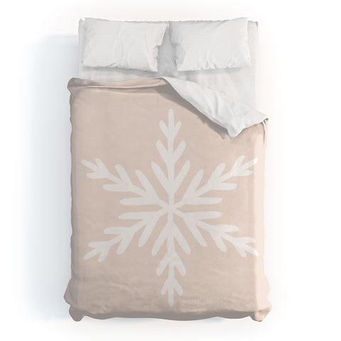 Orara Studio Snowflake Painting Duvet Cover