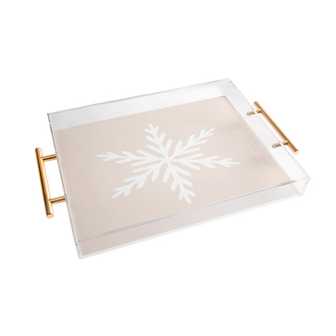 Orara Studio Snowflake Painting Acrylic Tray