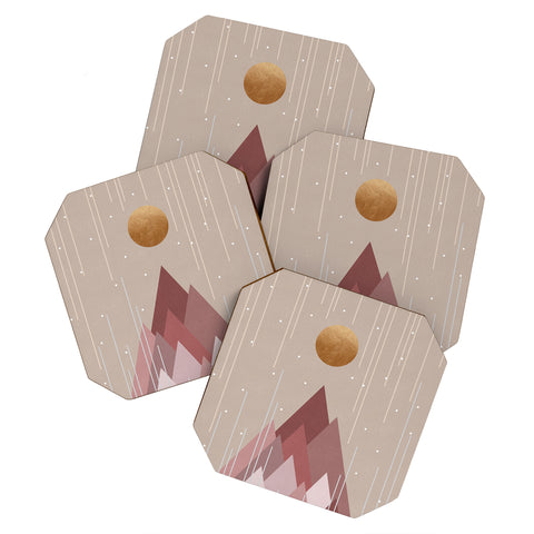 Orara Studio Sun And Mountains Coaster Set