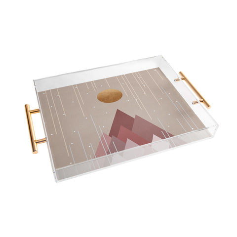 Orara Studio Sun And Mountains Acrylic Tray