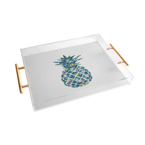 Orara Studio Teal Pineapple Acrylic Tray