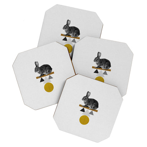 Orara Studio Tribal Rabbit Coaster Set