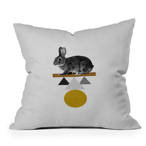 Orara Studio Tribal Rabbit Outdoor Throw Pillow