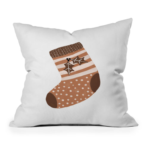 Orara Studio Xmas Stocking Outdoor Throw Pillow