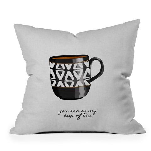 Orara Studio You Are So My Cup Of Tea Outdoor Throw Pillow