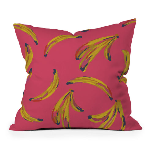 Oris Eddu Banana Lush Outdoor Throw Pillow