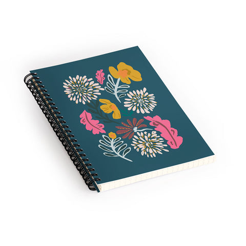 Oris Eddu Floral Flare Spiral Notebook