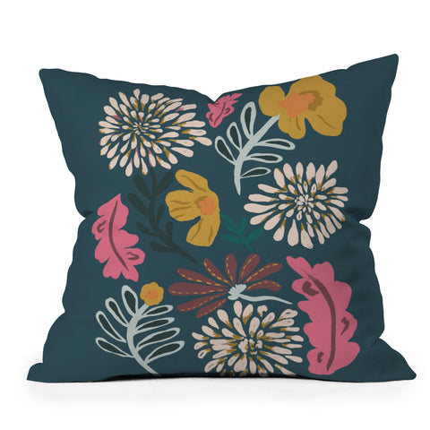 Oris Eddu Floral Flare Throw Pillow