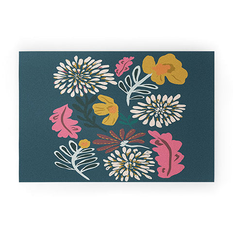 Oris Eddu Floral Flare Welcome Mat