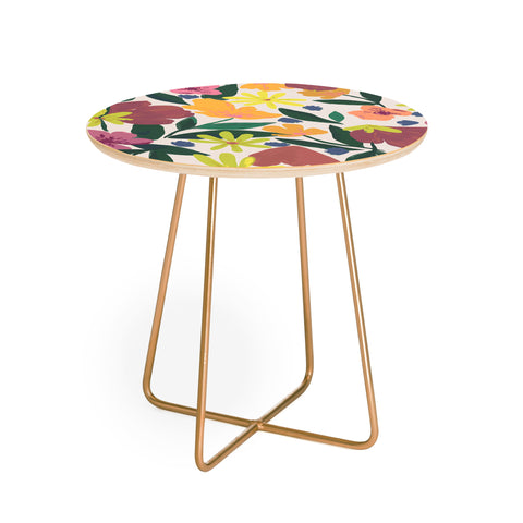 Oris Eddu Floral Magic I Round Side Table