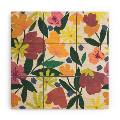 Oris Eddu Floral Magic I Wood Wall Mural