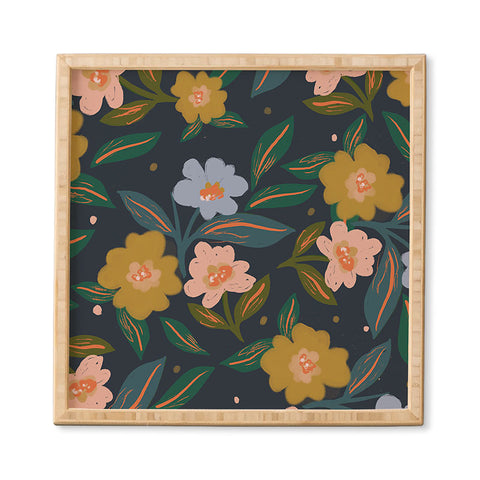 Oris Eddu Floral Pattern II Framed Wall Art