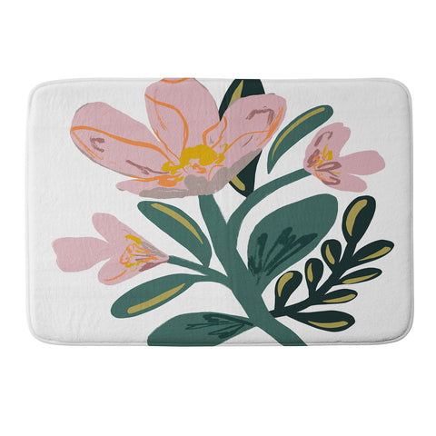 Oris Eddu Flower Play III Memory Foam Bath Mat