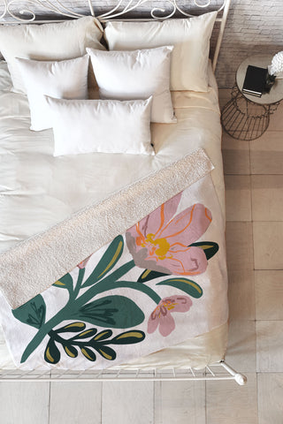 Oris Eddu Flower Play III Fleece Throw Blanket