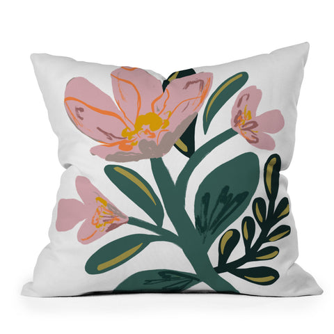 Oris Eddu Flower Play III Throw Pillow
