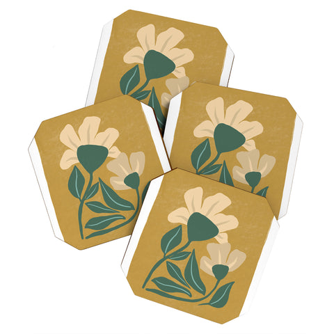 Oris Eddu Happy Flowers I Coaster Set