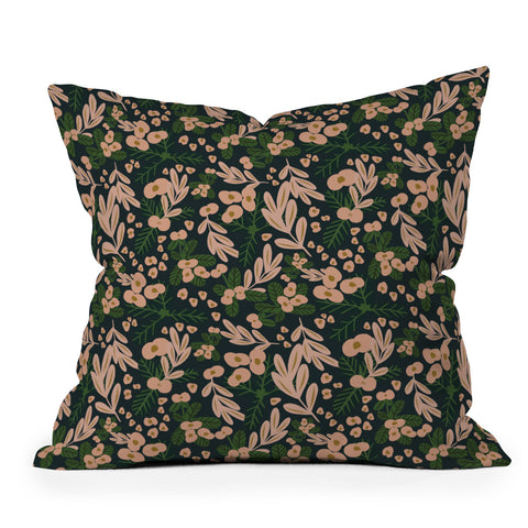 Oris Eddu Poppy Pine Outdoor Throw Pillow