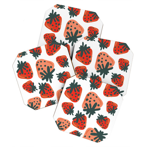 Oris Eddu Strawberry Lush II Coaster Set