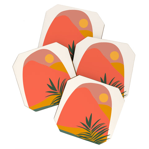 Oris Eddu Tropical Landscape Coaster Set