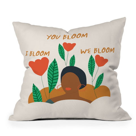 Oris Eddu We Bloom Together Outdoor Throw Pillow