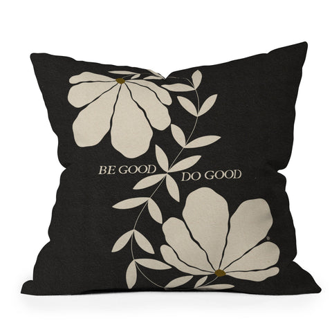 Parrott Paints Be Good Do Good Outdoor Throw Pillow