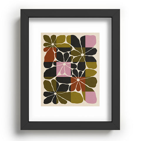 Parrott Paints Block Flowers Recessed Framing Rectangle
