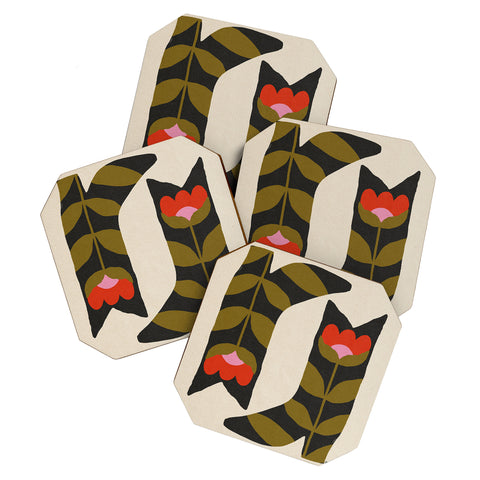 Parrott Paints Bloom Boots Coaster Set