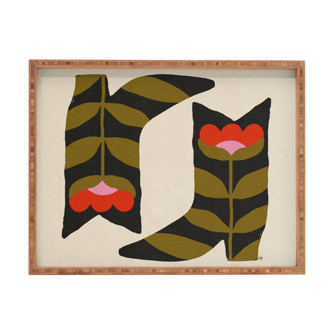 Parrott Paints Bloom Boots Rectangular Tray