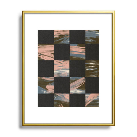 Parrott Paints Dark Metal Framed Art Print