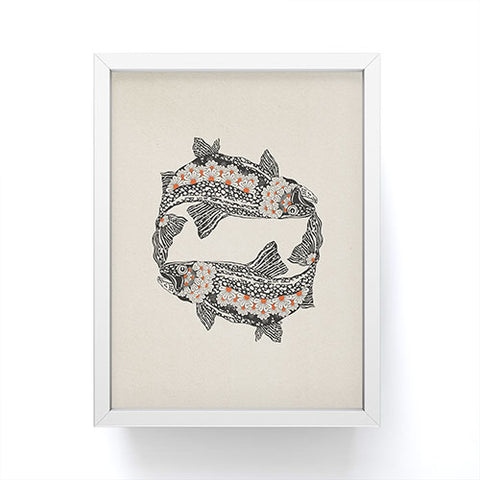 Parrott Paints Fish I Framed Mini Art Print