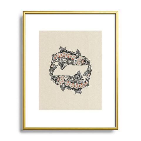 Parrott Paints Fish I Metal Framed Art Print