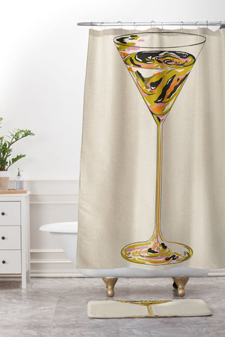 Parrott Paints Friday Shower Curtain And Mat