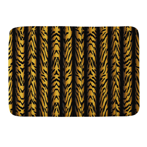 Patricia Brown Tiger Stripe Memory Foam Bath Mat