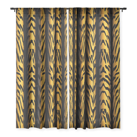 Patricia Brown Tiger Stripe Sheer Non Repeat