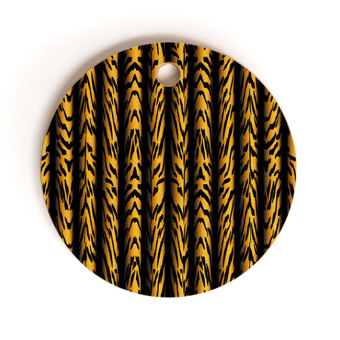 Patricia Brown Tiger Stripe Cutting Board Round