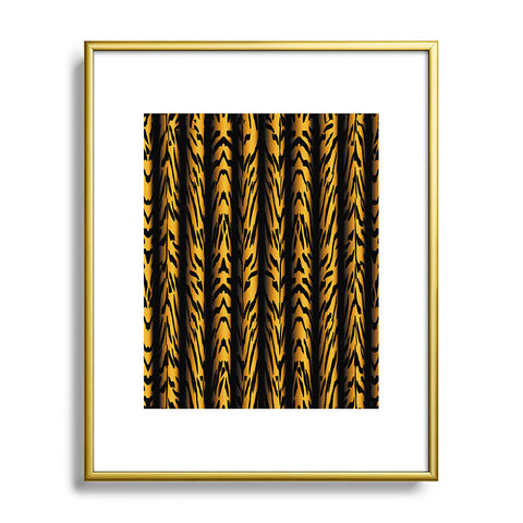 Patricia Brown Tiger Stripe Metal Framed Art Print