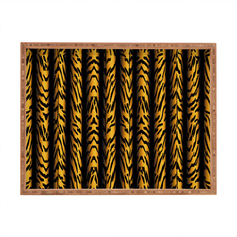 Patricia Brown Tiger Stripe Rectangular Tray