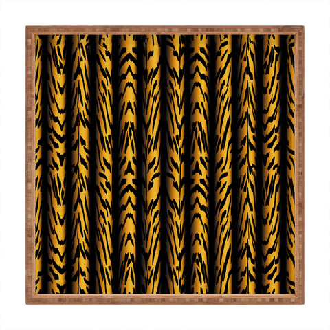 Patricia Brown Tiger Stripe Square Tray